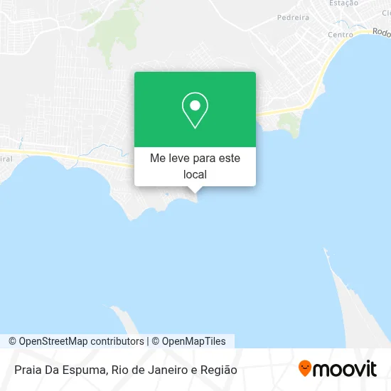 Praia Da Espuma mapa