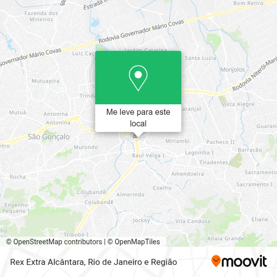 Rex Extra Alcântara mapa