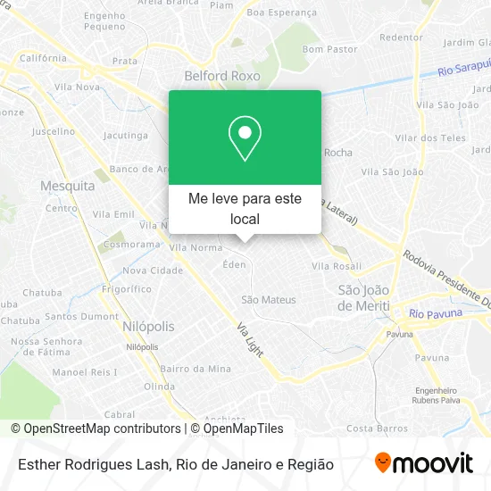 Esther Rodrigues Lash mapa