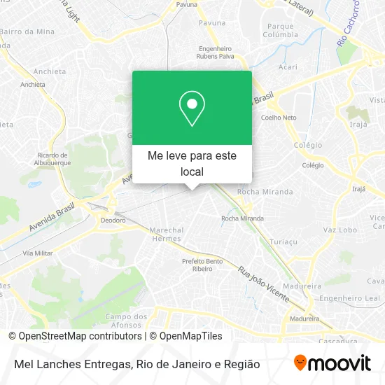 Mel Lanches Entregas mapa