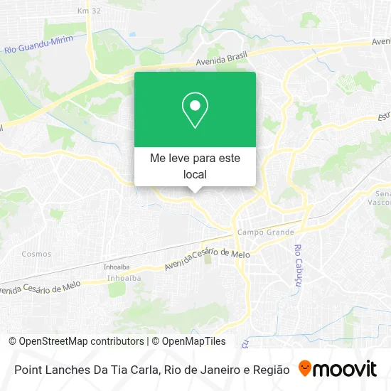 Point Lanches Da Tia Carla mapa