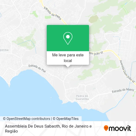 Assembleia De Deus Sabaoth mapa