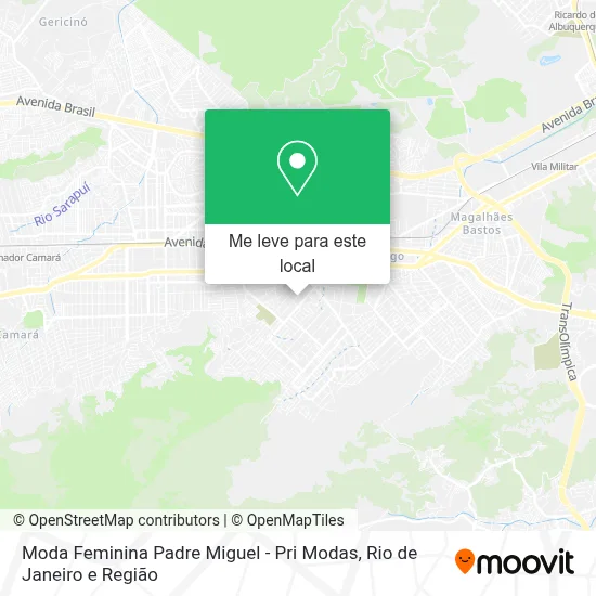 Moda Feminina Padre Miguel - Pri Modas mapa