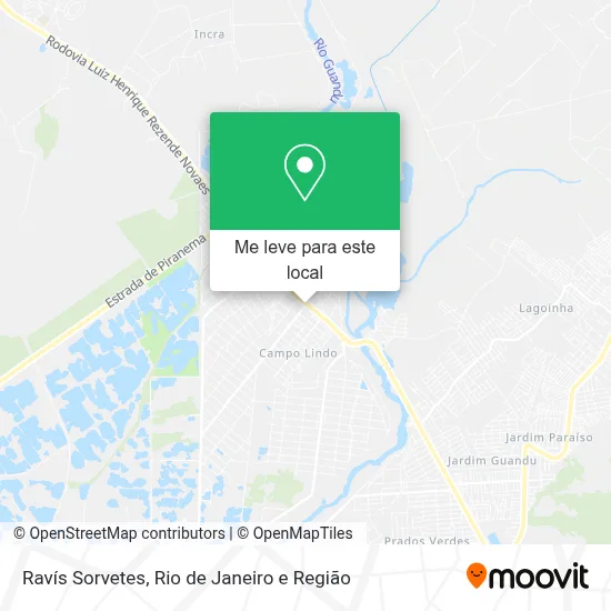 Ravís Sorvetes mapa