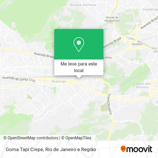 Goma Tapi Crepe mapa