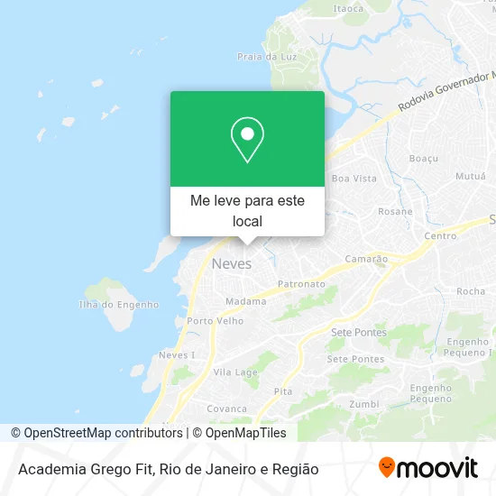 Academia Grego Fit mapa