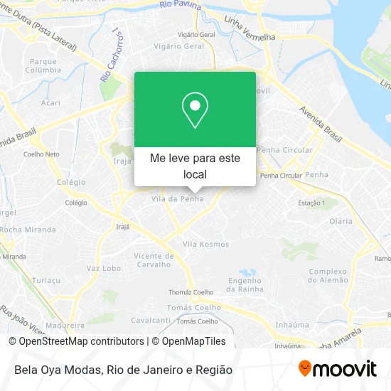 Bela Oya Modas mapa