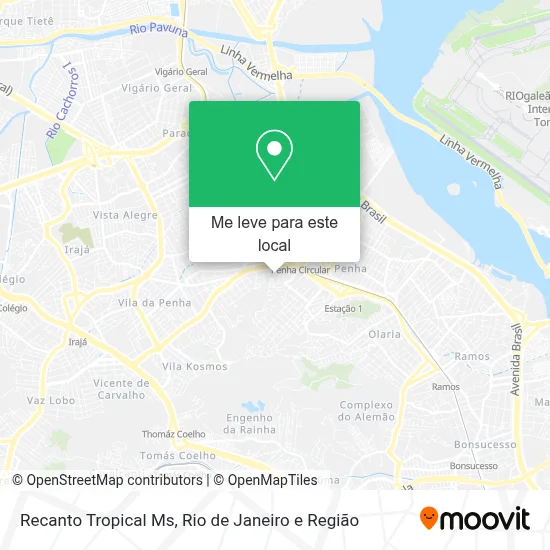 Recanto Tropical Ms mapa