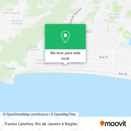 Pastex Lanches mapa