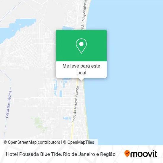 Hotel Pousada Blue Tide mapa