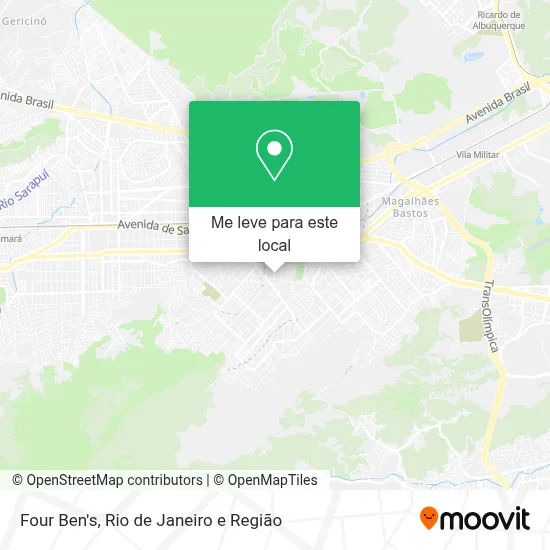 Four Ben's mapa