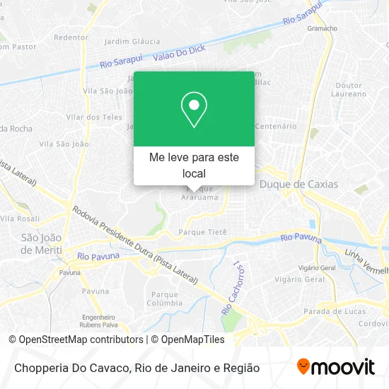Chopperia Do Cavaco mapa