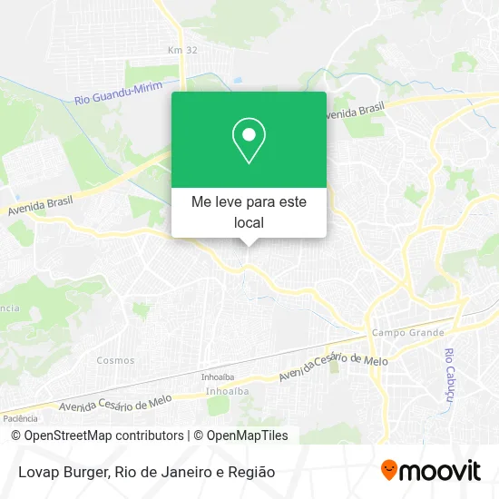 Lovap Burger mapa