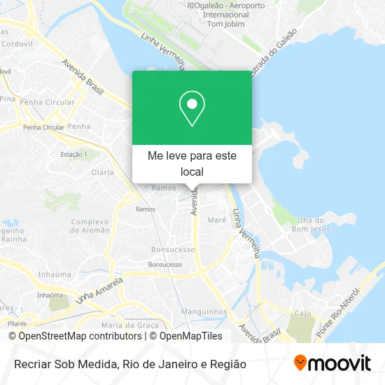 Recriar Sob Medida mapa
