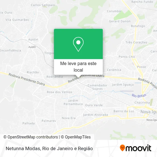 Netunna Modas mapa