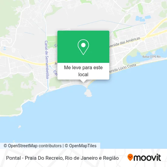 Pontal - Praia Do Recreio mapa