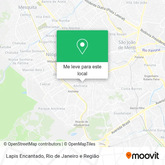Lapis Encantado mapa
