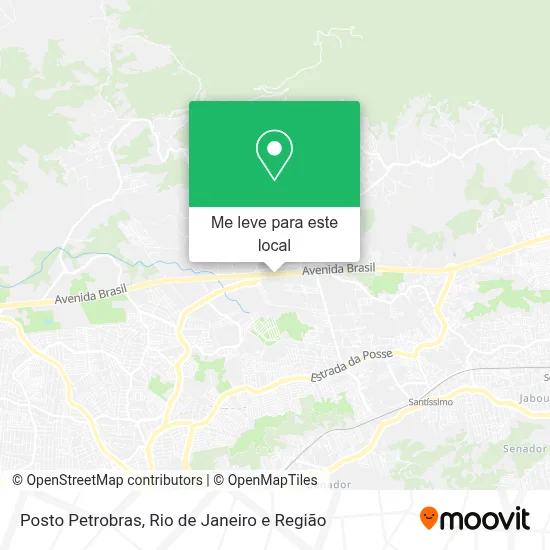 Posto Petrobras mapa