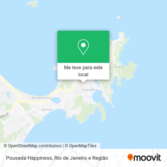 Pousada Happiness mapa