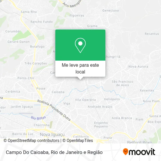 Campo Do Caioaba mapa