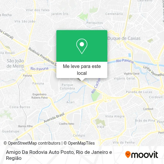 Amigo Da Rodovia Auto Posto mapa