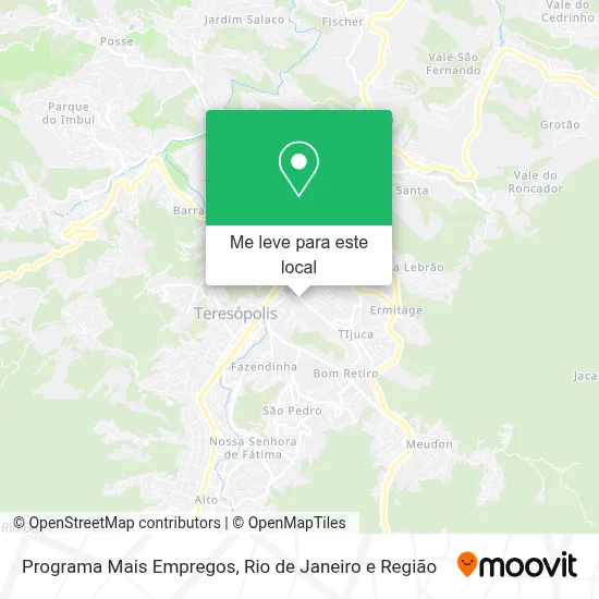 Programa Mais Empregos mapa
