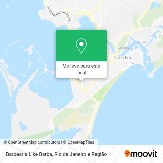 Barbearia Like Barba mapa