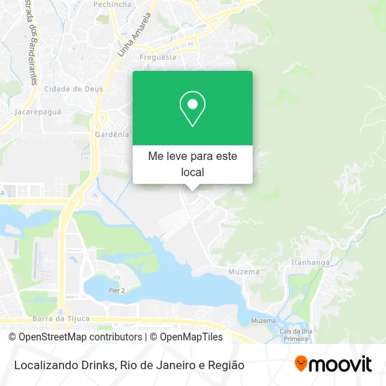 Localizando Drinks mapa