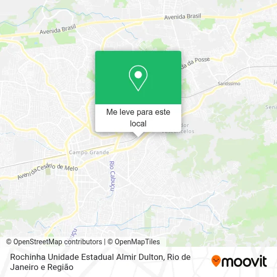 Rochinha Unidade Estadual Almir Dulton mapa