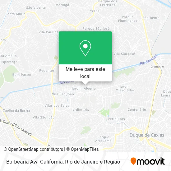 Barbearia Awl-California mapa