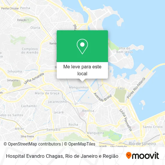 Hospital Evandro Chagas mapa