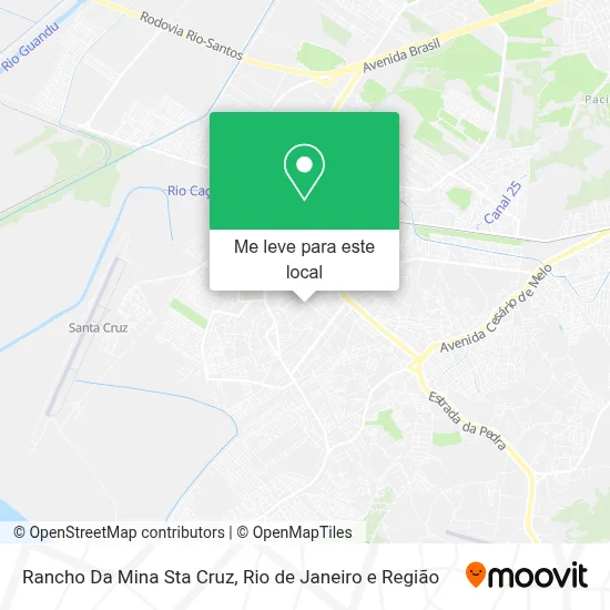 Rancho Da Mina Sta Cruz mapa