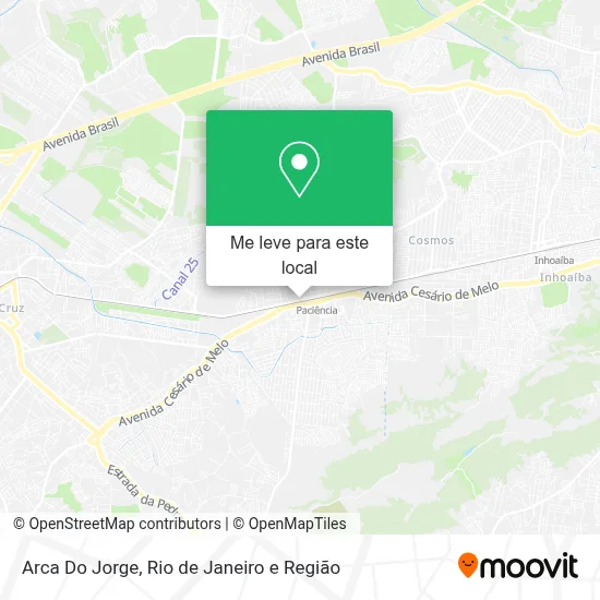 Arca Do Jorge mapa