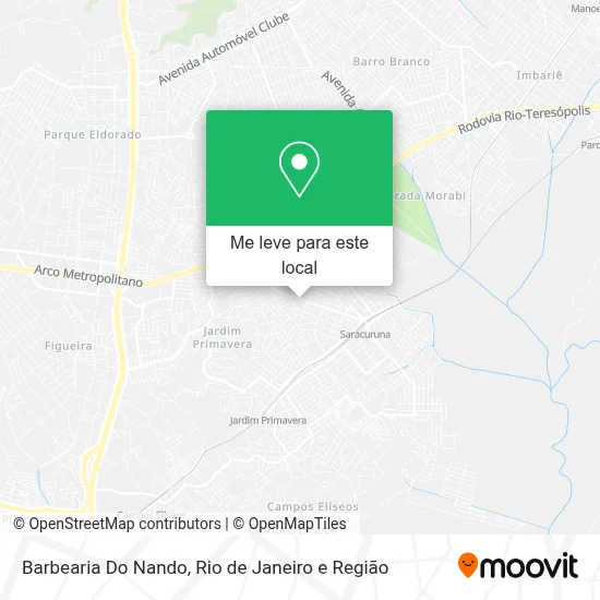 Barbearia Do Nando mapa