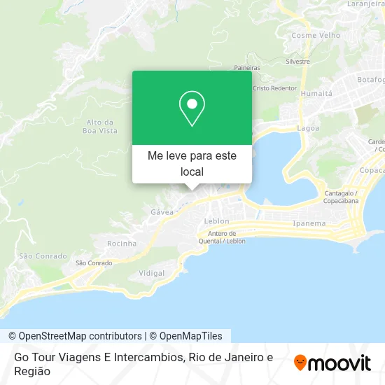 Go Tour Viagens E Intercambios mapa