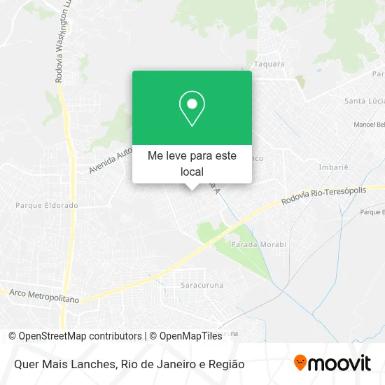 Quer Mais Lanches mapa