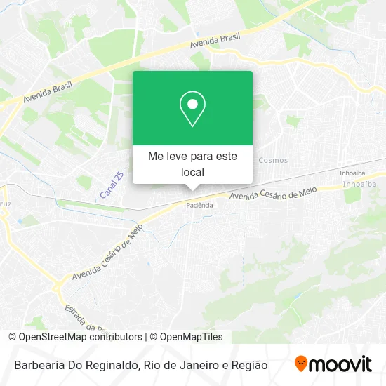 Barbearia Do Reginaldo mapa