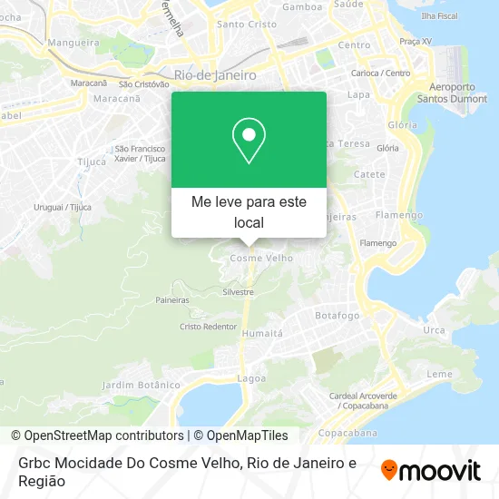Grbc Mocidade Do Cosme Velho mapa