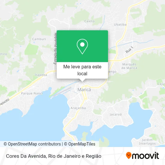 Cores Da Avenida mapa