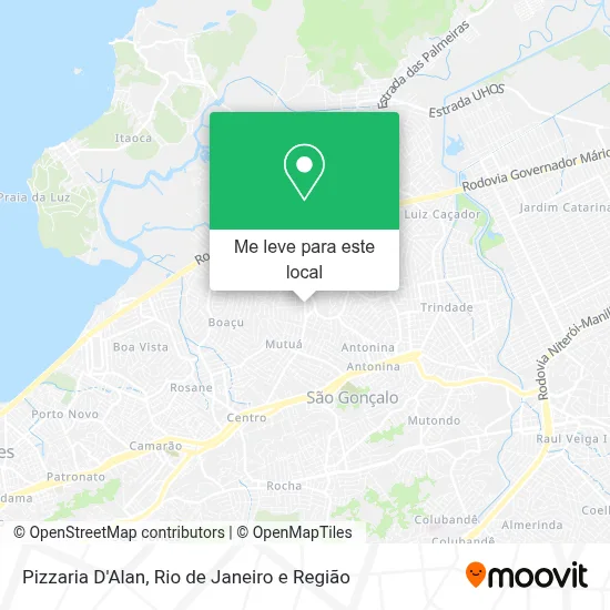 Pizzaria D'Alan mapa