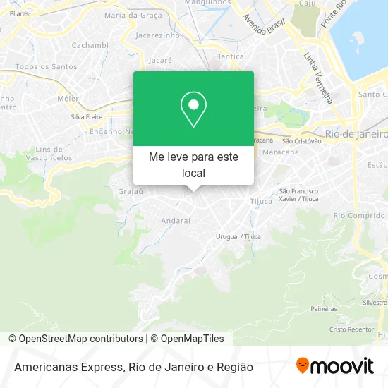 Americanas Express mapa