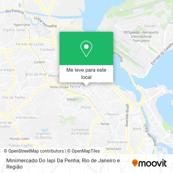 Minimercado Do Iapi Da Penha mapa