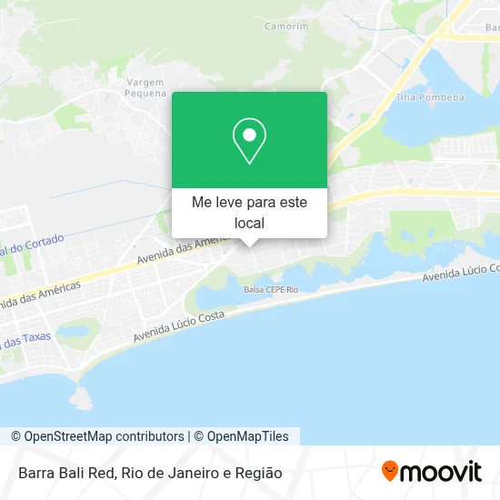 Barra Bali Red mapa