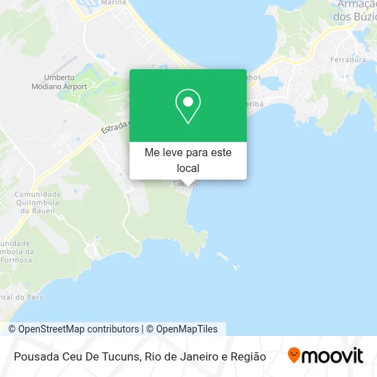 Pousada Ceu De Tucuns mapa