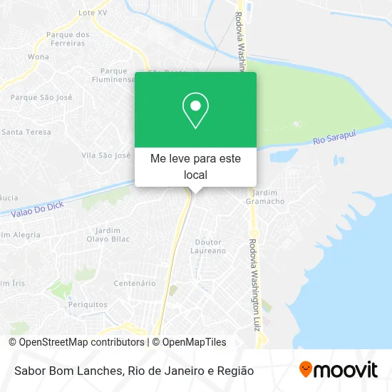 Sabor Bom Lanches mapa
