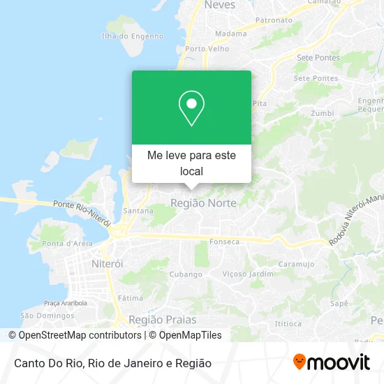 Canto Do Rio mapa