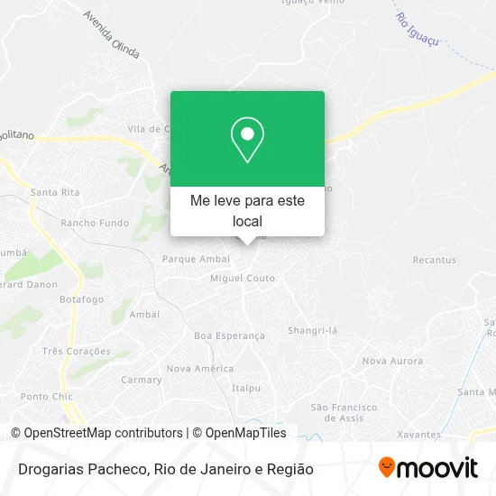 Drogarias Pacheco mapa