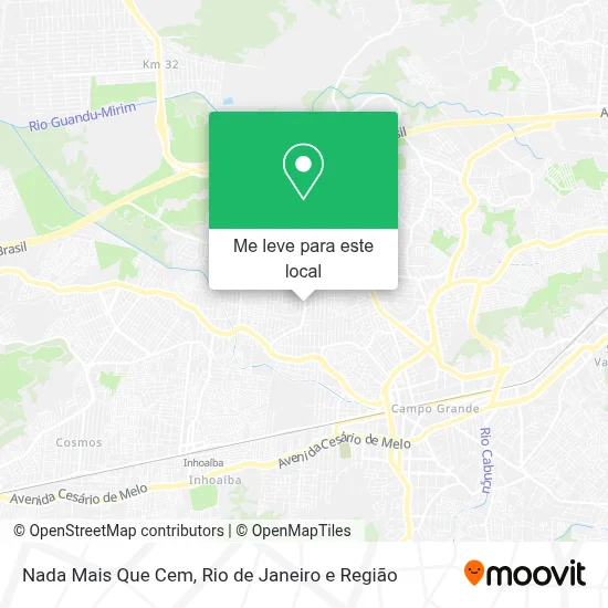 Nada Mais Que Cem mapa