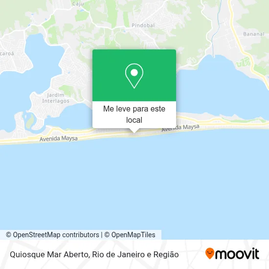 Quiosque Mar Aberto mapa