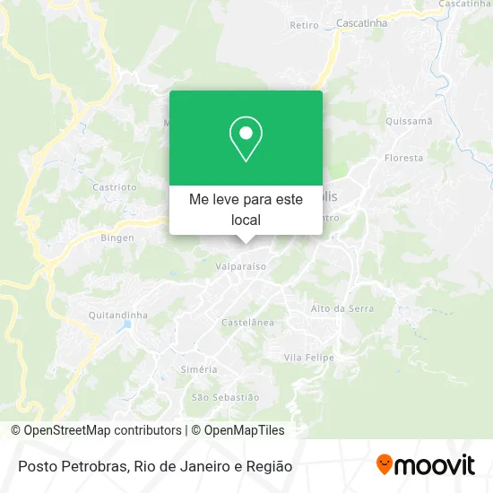 Posto Petrobras mapa